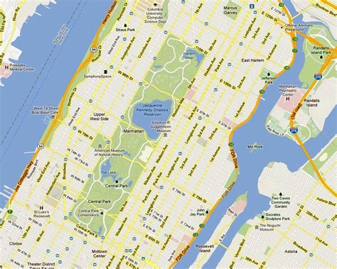 central park new york google maps